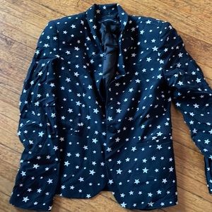 Zara navy blue/white blazer size M
